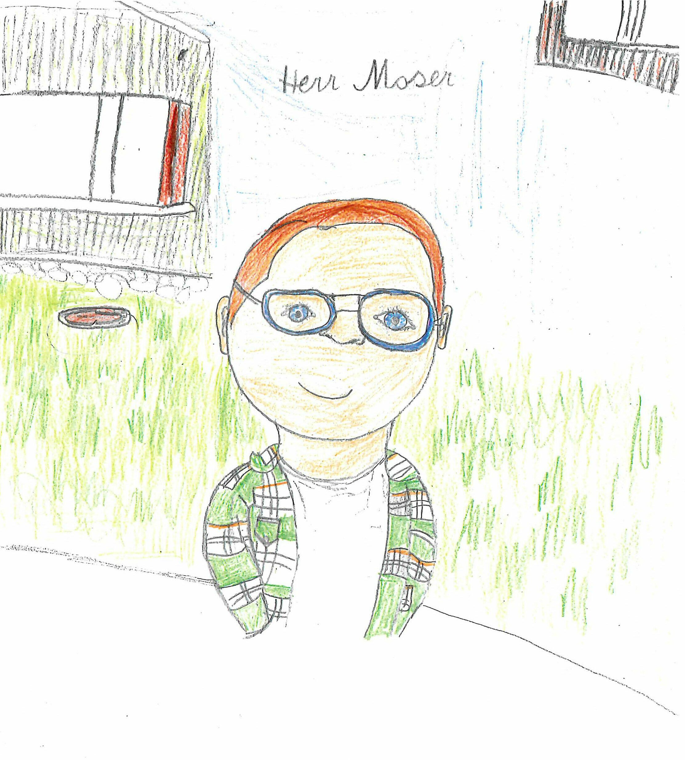Schülerzeichnung von Stefan Moser, BEd MEd